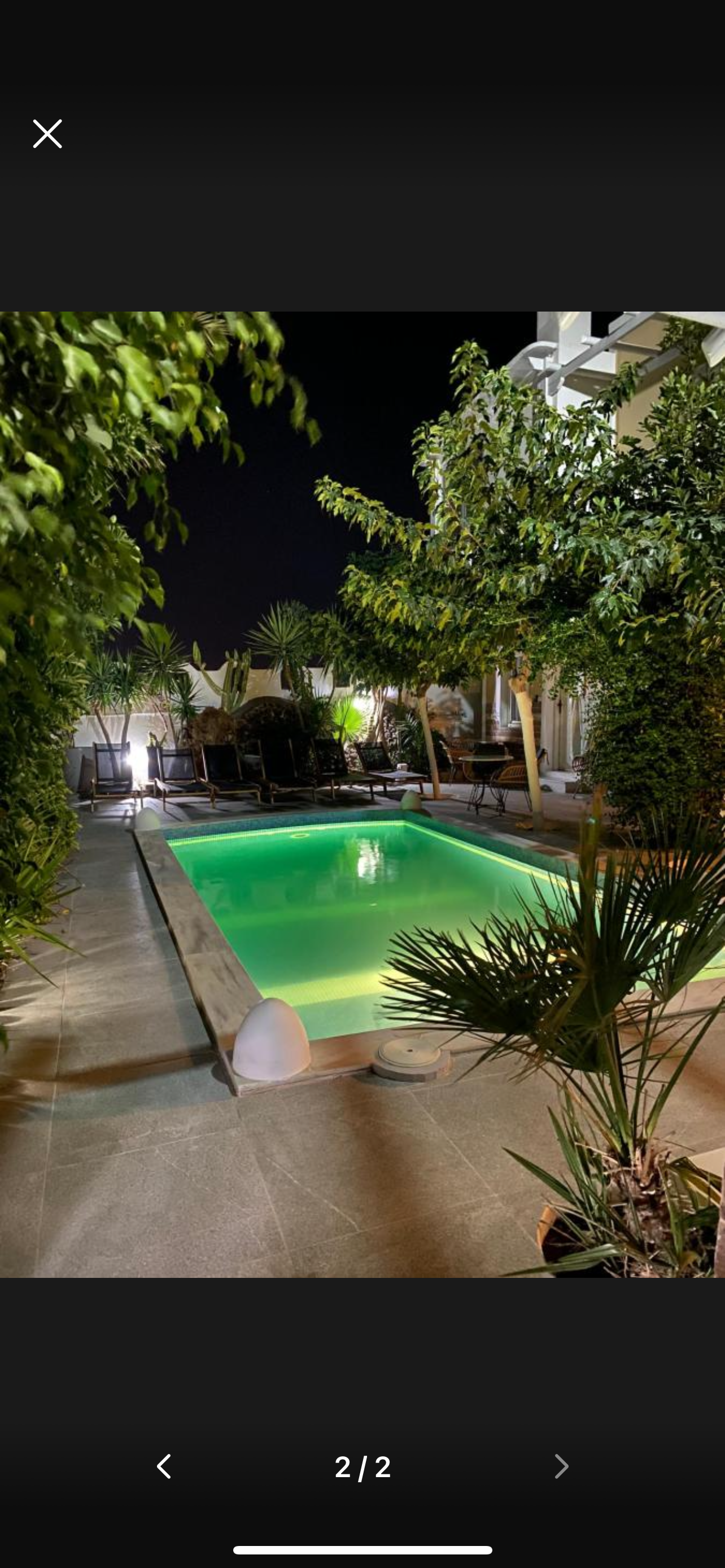Danae Villa — Pool at Night