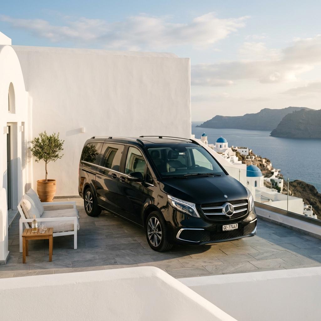 Private airport transfer service — Danae Villa Santorini